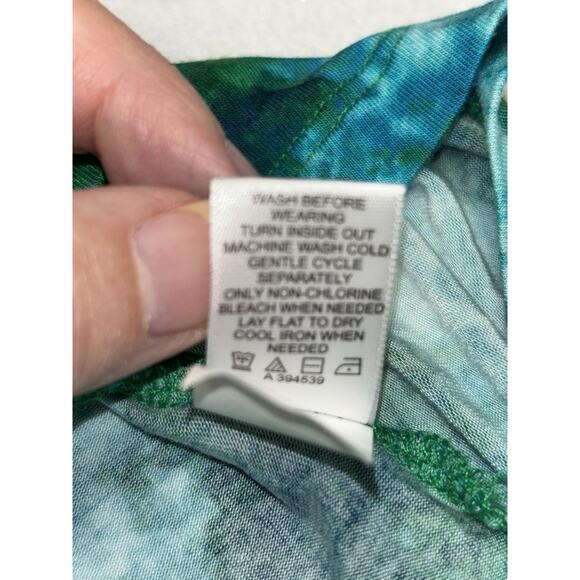 Logo By Lori Goldstein XL Cardigan Top & Layered Multicolor Stretch 2 Piece Tank - Picture 10 of 13